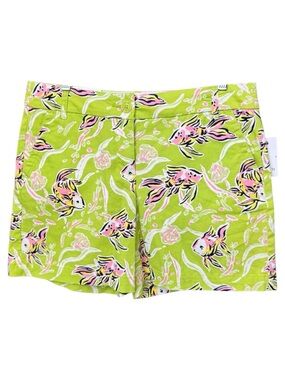 Crown & Ivy NWT Fish Print Bright Beach Shorts